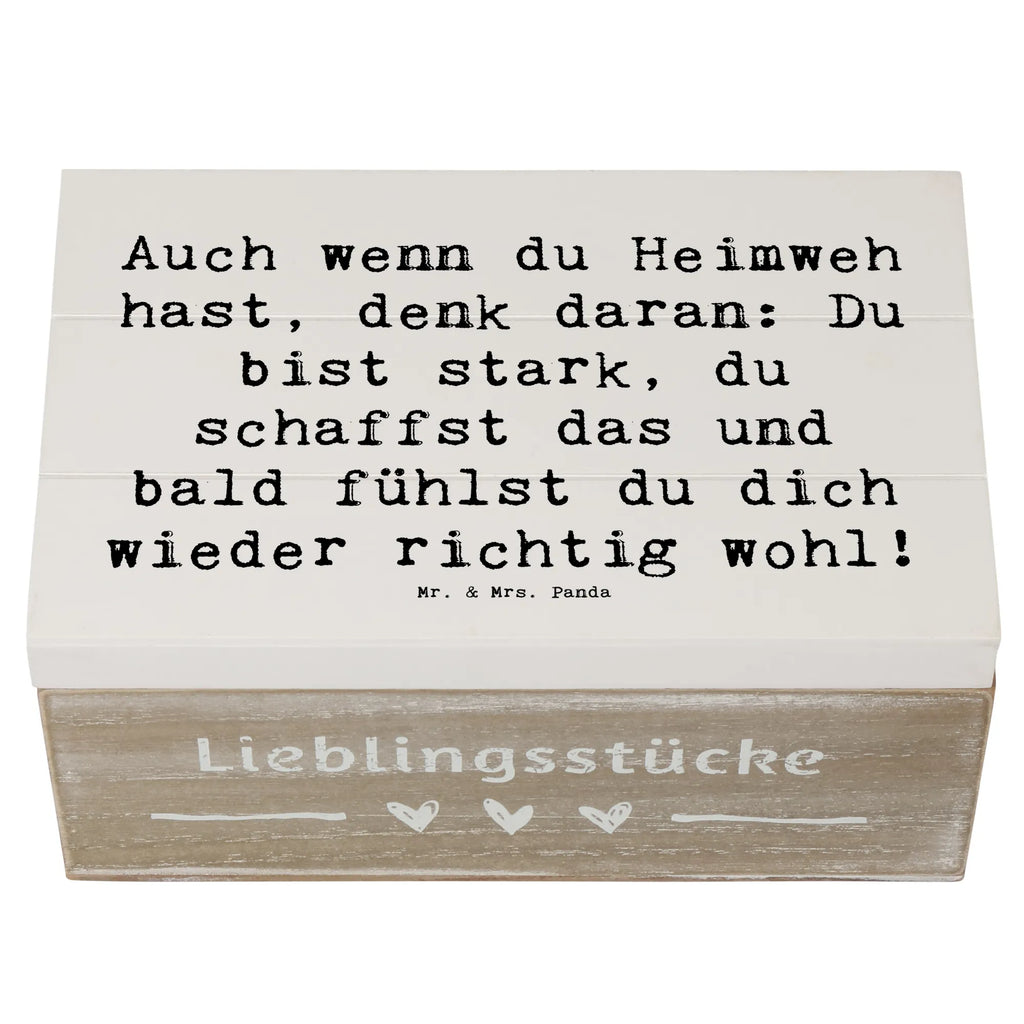 Holzkiste Spruch Heimweh überwinden Geschenkbox, Kiste, Holzkiste, XXL, Truhe, Erinnerungsbox, Schatzkiste, Erinnerungskiste, Geschenkdose, Dekokiste, Schatulle, Aufbewahrungsbox, sprüche, zitate, spruch kollektion, inspiration, motivation, lebensweisheiten, geschenkideen, wanddeko, wohnaccessoires, sprüche sammlung, schöne sprüche, glück, liebe, freude, lächeln, alltag verschönern, nachhaltige geschenke, dekoration, kreativ, einzigartig, shopify, mr and mrs panda