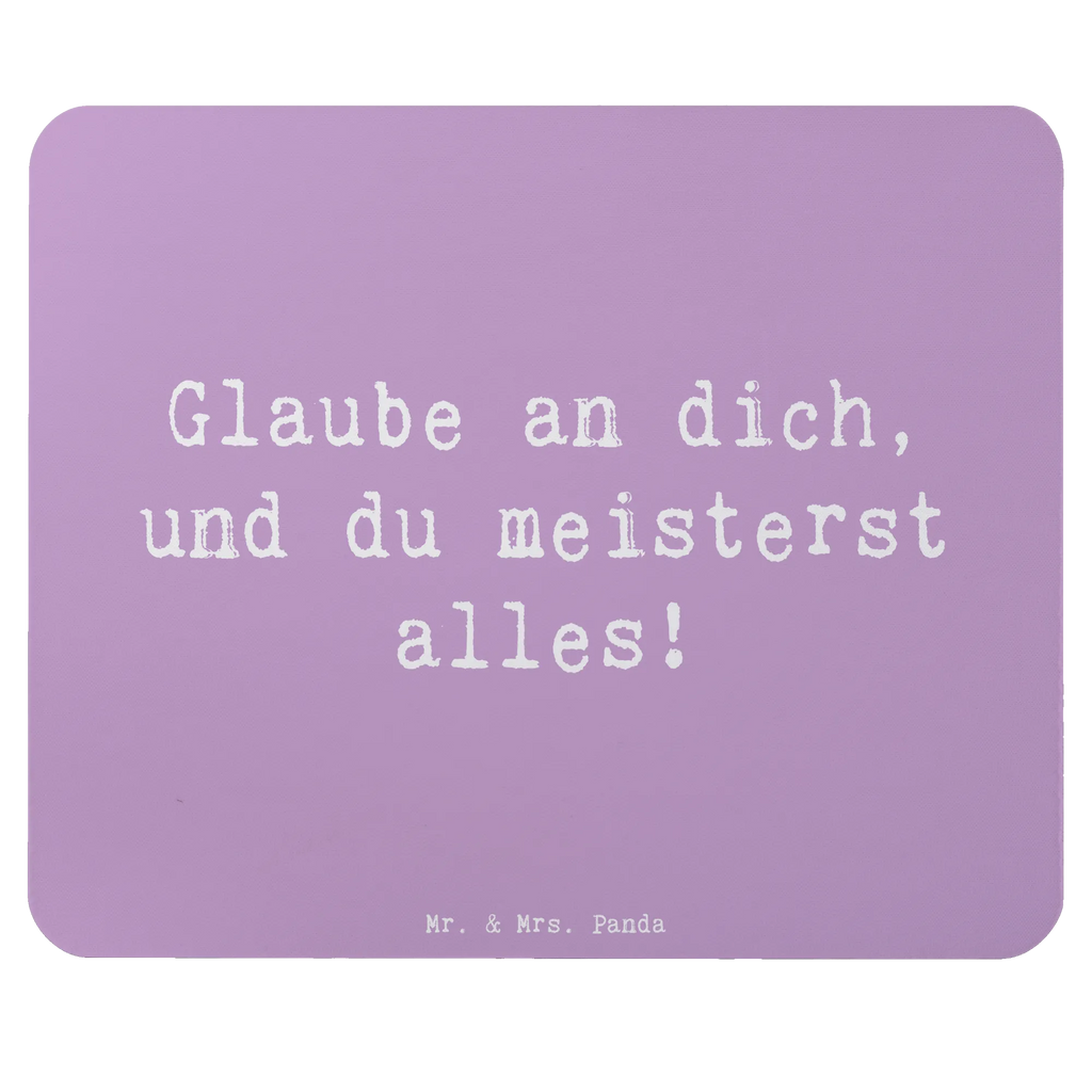 Mouse mat Saying Glaube an dich, und du meisterst alles! Arbeitszimmer, Mauspad Büro, Einzigartiges Mauspad, Büroausstattung, Designer Mauspad, Mousepad, Computer zubehör, Mauspad, PC Zubehör, Mausunterlage