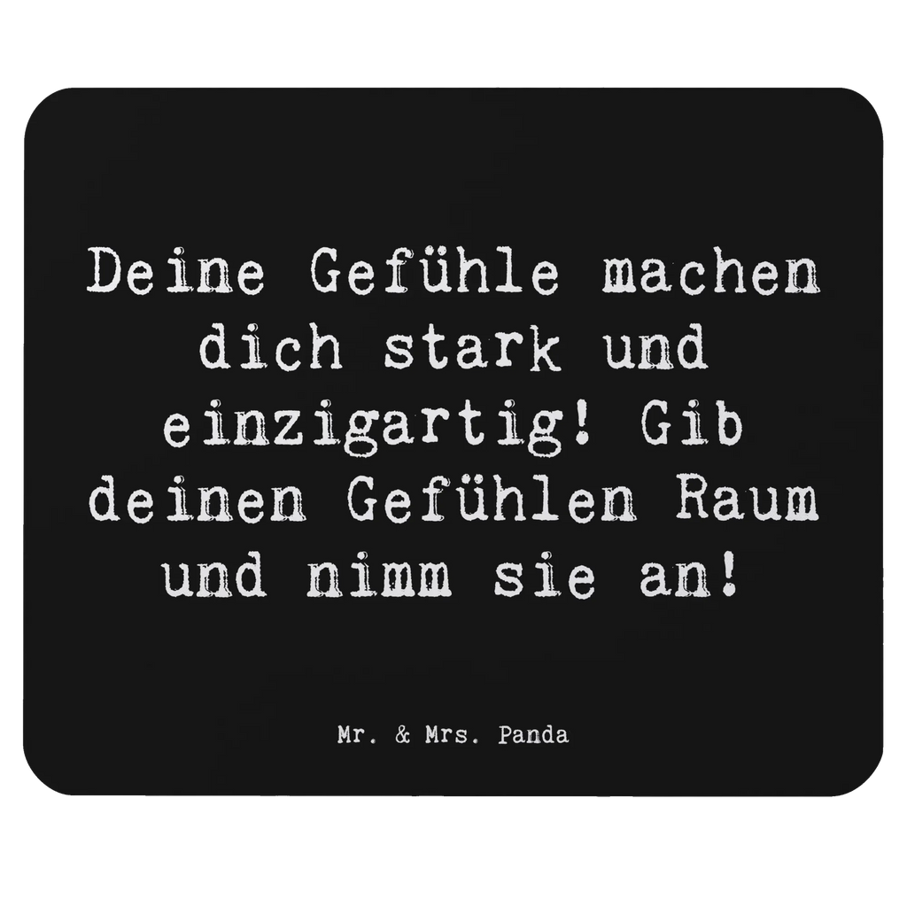 Mouse mat Saying Deine Gefühle machen dich stark und einzigartig! Gib deinen Gefühlen Raum und nimm sie an! Mauspad Büro, Arbeitszimmer, Designer Mauspad, Computer zubehör, Büroausstattung, Mausunterlage, Mousepad, Mauspad, Einzigartiges Mauspad, PC Zubehör