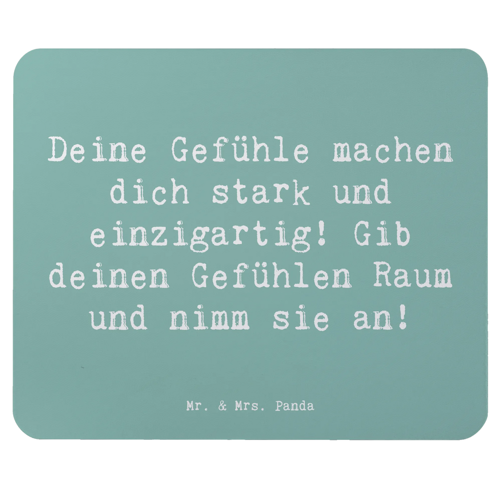 Mouse mat Saying Deine Gefühle machen dich stark und einzigartig! Gib deinen Gefühlen Raum und nimm sie an! Mauspad Büro, Arbeitszimmer, Designer Mauspad, Computer zubehör, Büroausstattung, Mausunterlage, Mousepad, Mauspad, Einzigartiges Mauspad, PC Zubehör