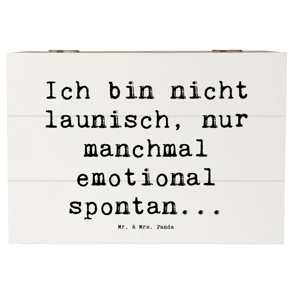 Holzkiste Spruch Emotionen ausdrücken Truhe, Geschenkbox, Schatulle, Schatzkiste, Kiste, Holzkiste, Erinnerungsbox, Erinnerungskiste, Dekokiste, Geschenkdose, Aufbewahrungsbox, XXL