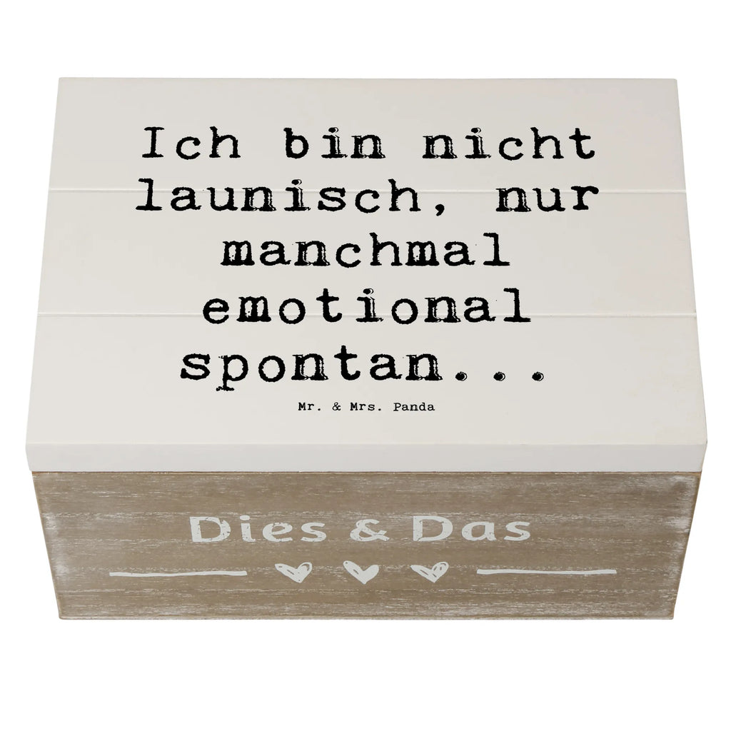 Holzkiste Spruch Emotionen ausdrücken Truhe, Geschenkbox, Schatulle, Schatzkiste, Kiste, Holzkiste, Erinnerungsbox, Erinnerungskiste, Dekokiste, Geschenkdose, Aufbewahrungsbox, XXL