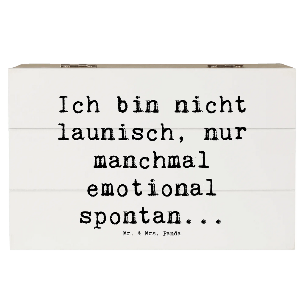 Holzkiste Spruch Emotionen ausdrücken Truhe, Geschenkbox, Schatulle, Schatzkiste, Kiste, Holzkiste, Erinnerungsbox, Erinnerungskiste, Dekokiste, Geschenkdose, Aufbewahrungsbox, XXL
