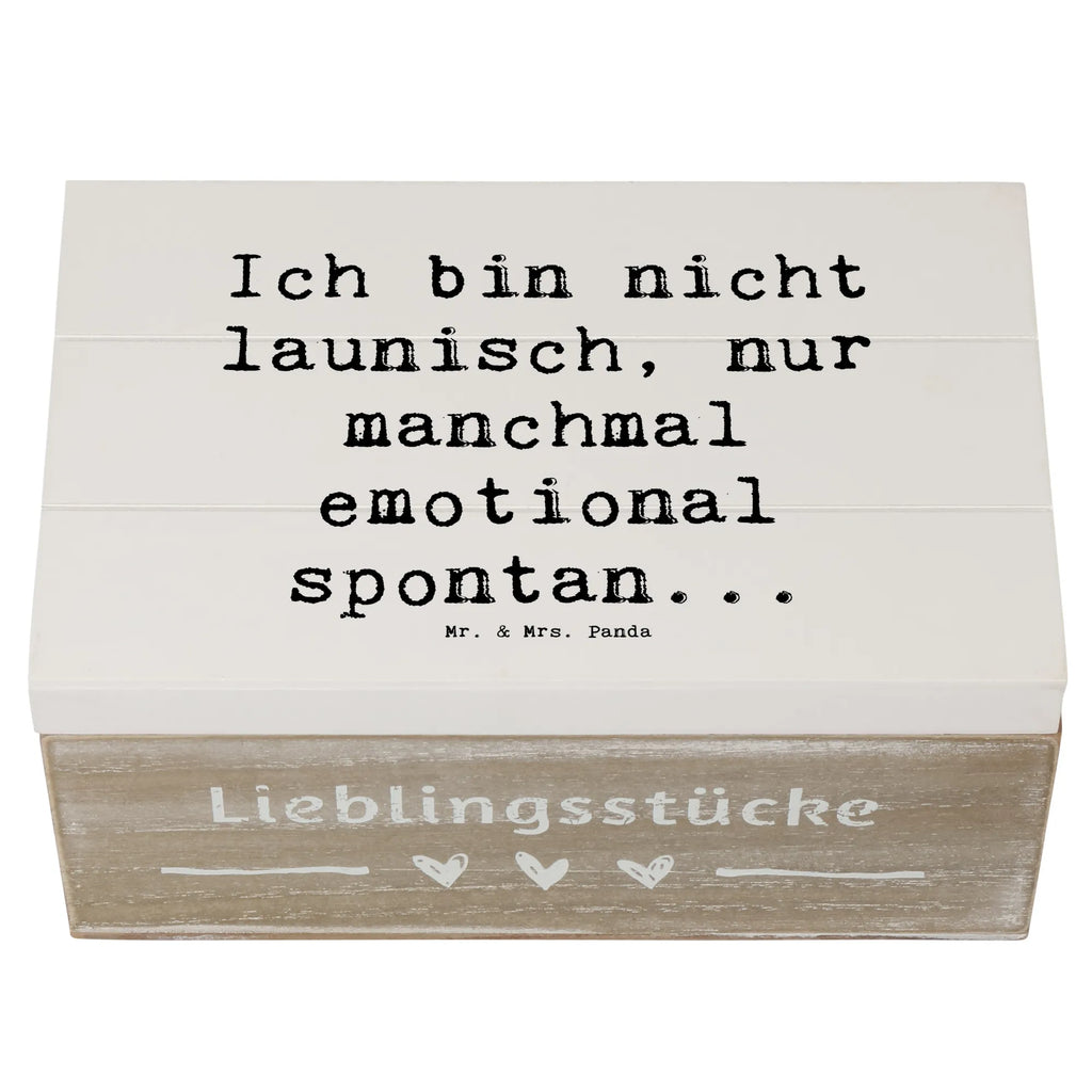 Holzkiste Spruch Emotionen ausdrücken Truhe, Geschenkbox, Schatulle, Schatzkiste, Kiste, Holzkiste, Erinnerungsbox, Erinnerungskiste, Dekokiste, Geschenkdose, Aufbewahrungsbox, XXL