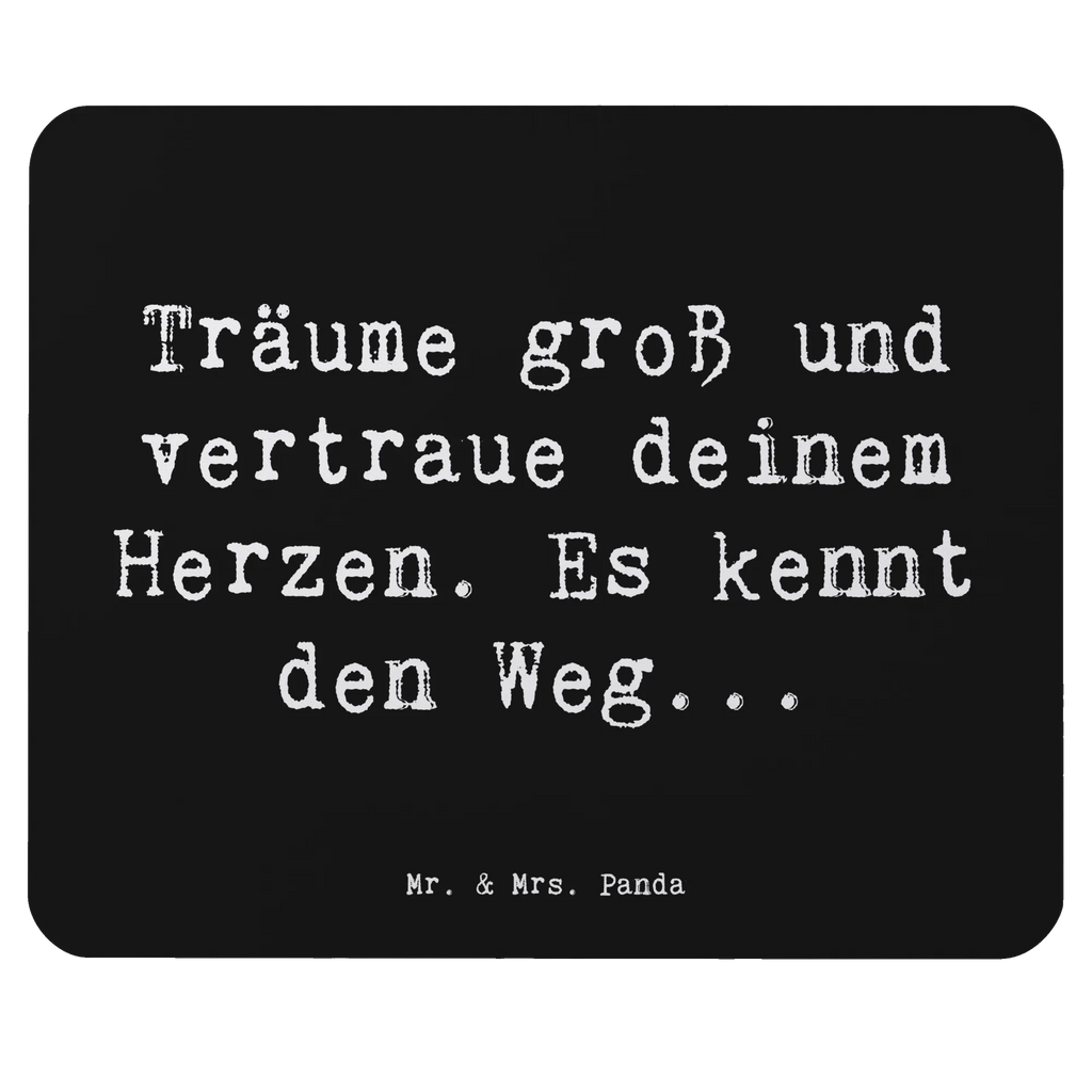 Mouse mat Saying Träume groß und vertraue deinem Herzen. Es kennt den Weg... Mausunterlage, Designer Mauspad, Arbeitszimmer, PC Zubehör, Einzigartiges Mauspad, Mauspad Büro, Büroausstattung, Computer zubehör, Mauspad, Mousepad