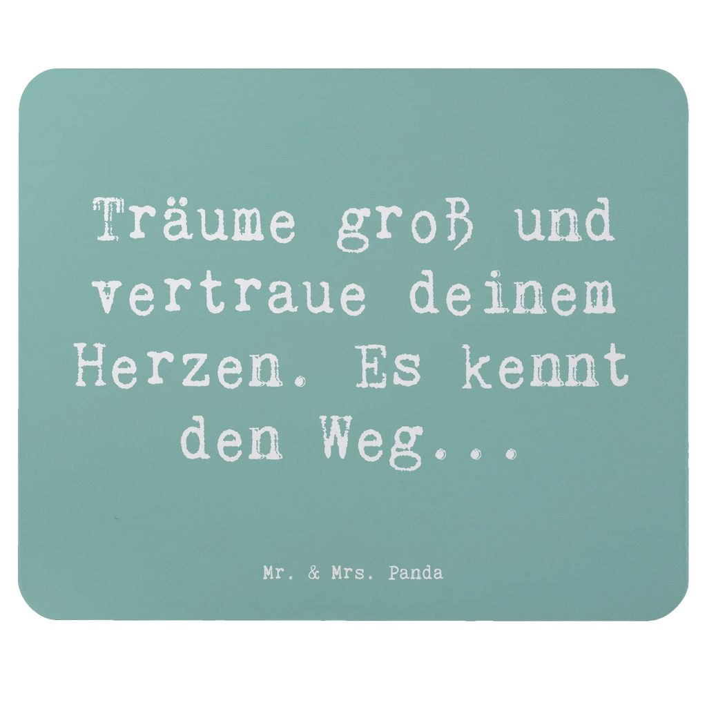 Mouse mat Saying Träume groß und vertraue deinem Herzen. Es kennt den Weg... Mausunterlage, Designer Mauspad, Arbeitszimmer, PC Zubehör, Einzigartiges Mauspad, Mauspad Büro, Büroausstattung, Computer zubehör, Mauspad, Mousepad