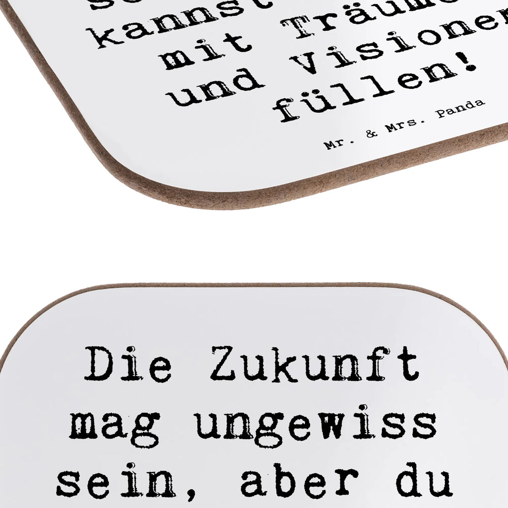 Square coaster Saying Die Zukunft mag ungewiss sein, aber du kannst sie dir mit Träumen und Visionen füllen! Untersetzer für Gläser, Untersetzer, Bierdeckel, Tassen Untersetzer, Untersetzer Gläser, Glasuntersetzer, Getränkeuntersetzer, Untersetzer aus Holz, Untersetzer Holz, Holzuntersetzer, Korkuntersetzer, Untersetzer Design