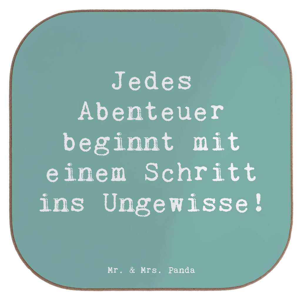 Square coaster Saying Jedes Abenteuer beginnt mit einem Schritt ins Ungewisse! Untersetzer aus Holz, Glasuntersetzer, Untersetzer Gläser, Untersetzer Holz, Tassen Untersetzer, Untersetzer für Gläser, Bierdeckel, Holzuntersetzer, Getränkeuntersetzer, Untersetzer, Korkuntersetzer, Untersetzer Design