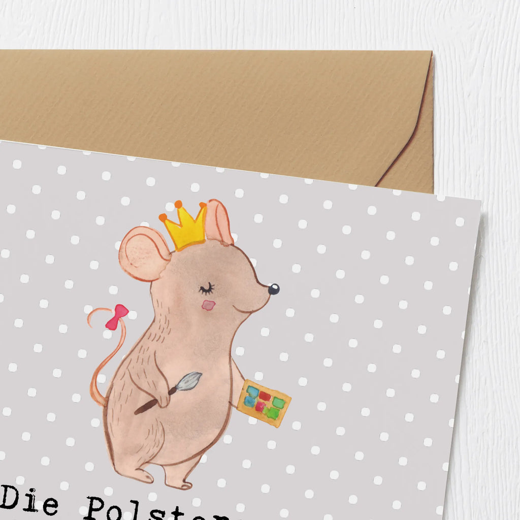 Deluxe Karte Polsterei Präzision Karte, Hochwertige Grußkarte, Klappkarte, Glückwunschkarte, Geburtstagskarte, Grußkarte, Hochzeitskarte, Hochwertige Klappkarte, Einladungskarte, Beruf, Ausbildung, Jubiläum, Abschied, Rente, Kollege, Kollegin, Geschenk, Schenken, Arbeitskollege, Mitarbeiter, Firma, Danke, Dankeschön