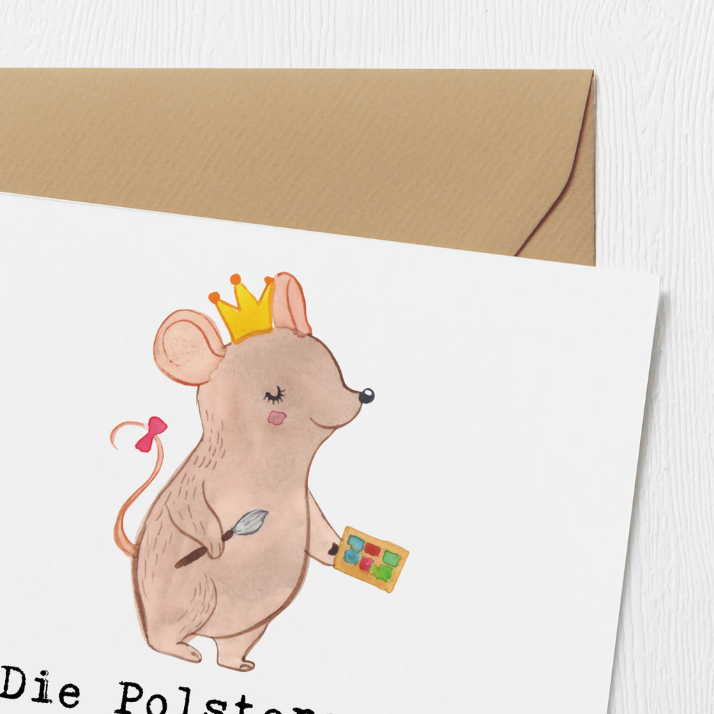 Deluxe Karte Polsterei Präzision Karte, Hochwertige Grußkarte, Klappkarte, Glückwunschkarte, Geburtstagskarte, Grußkarte, Hochzeitskarte, Hochwertige Klappkarte, Einladungskarte, Beruf, Ausbildung, Jubiläum, Abschied, Rente, Kollege, Kollegin, Geschenk, Schenken, Arbeitskollege, Mitarbeiter, Firma, Danke, Dankeschön