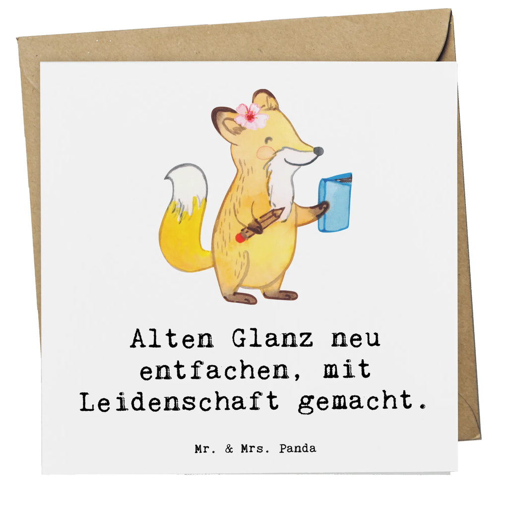 Deluxe Card Alten Glanz neu entfachen, mit Leidenschaft gemacht. Klappkarte, Grußkarte, Karte, Hochwertige Klappkarte, Glückwunschkarte, Geburtstagskarte, Einladungskarte, Hochzeitskarte, Hochwertige Grußkarte, Beruf, Ausbildung, Jubiläum, Abschied, Rente, Kollege, Kollegin, Geschenk, Schenken, Arbeitskollege, Mitarbeiter, Firma, Danke, Dankeschön