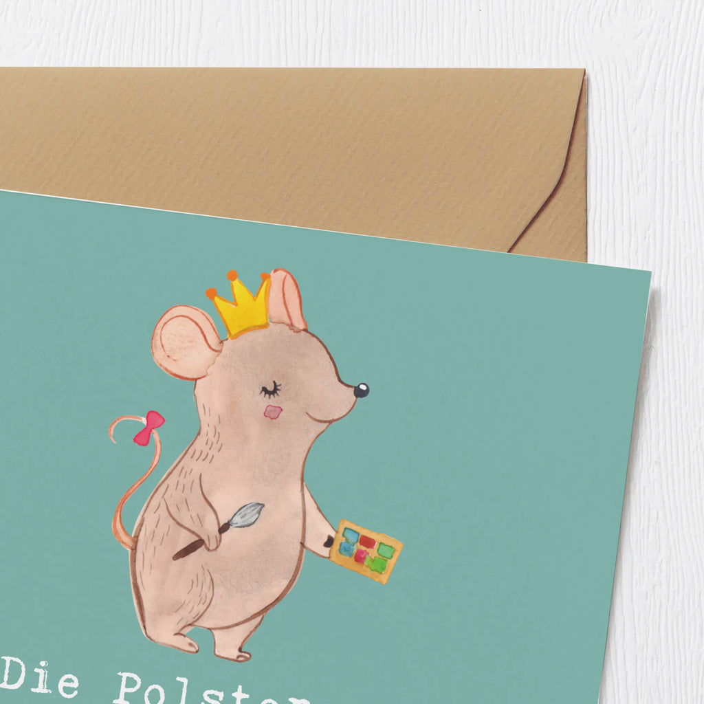 Deluxe Karte Polsterei Präzision Karte, Hochwertige Grußkarte, Klappkarte, Glückwunschkarte, Geburtstagskarte, Grußkarte, Hochzeitskarte, Hochwertige Klappkarte, Einladungskarte, Beruf, Ausbildung, Jubiläum, Abschied, Rente, Kollege, Kollegin, Geschenk, Schenken, Arbeitskollege, Mitarbeiter, Firma, Danke, Dankeschön
