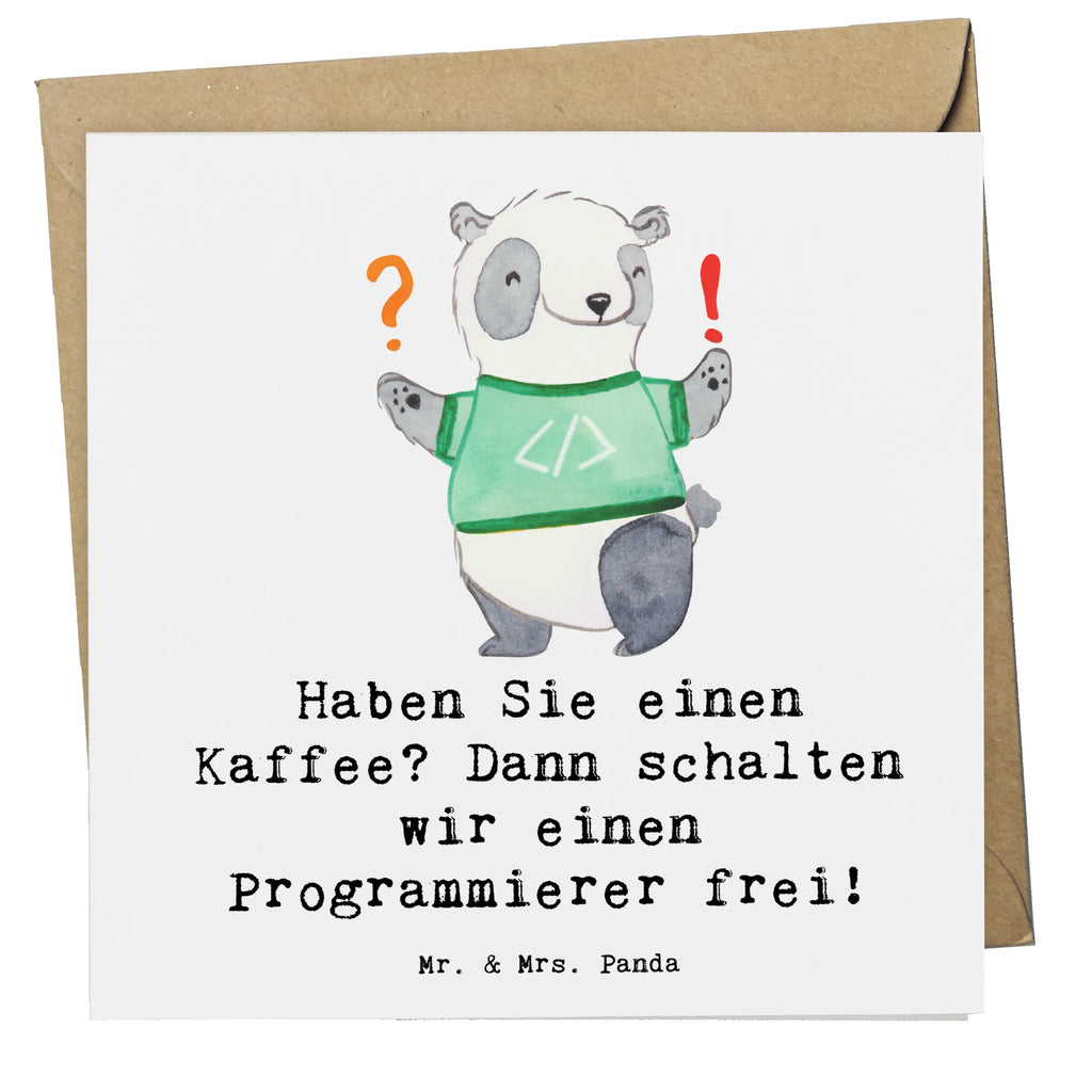 Deluxe Karte Programmierer Kaffeezeit Glückwunschkarte, Klappkarte, Geburtstagskarte, Hochwertige Klappkarte, Karte, Hochzeitskarte, Einladungskarte, Hochwertige Grußkarte, Grußkarte, Beruf, Ausbildung, Jubiläum, Abschied, Rente, Kollege, Kollegin, Geschenk, Schenken, Arbeitskollege, Mitarbeiter, Firma, Danke, Dankeschön
