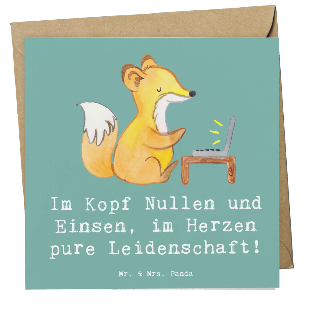 Deluxe Card Im Kopf Nullen und Einsen, im Herzen pure Leidenschaft! Hochzeitskarte, Glückwunschkarte, Karte, Geburtstagskarte, Hochwertige Klappkarte, Grußkarte, Einladungskarte, Hochwertige Grußkarte, Klappkarte, Beruf, Ausbildung, Jubiläum, Abschied, Rente, Kollege, Kollegin, Geschenk, Schenken, Arbeitskollege, Mitarbeiter, Firma, Danke, Dankeschön