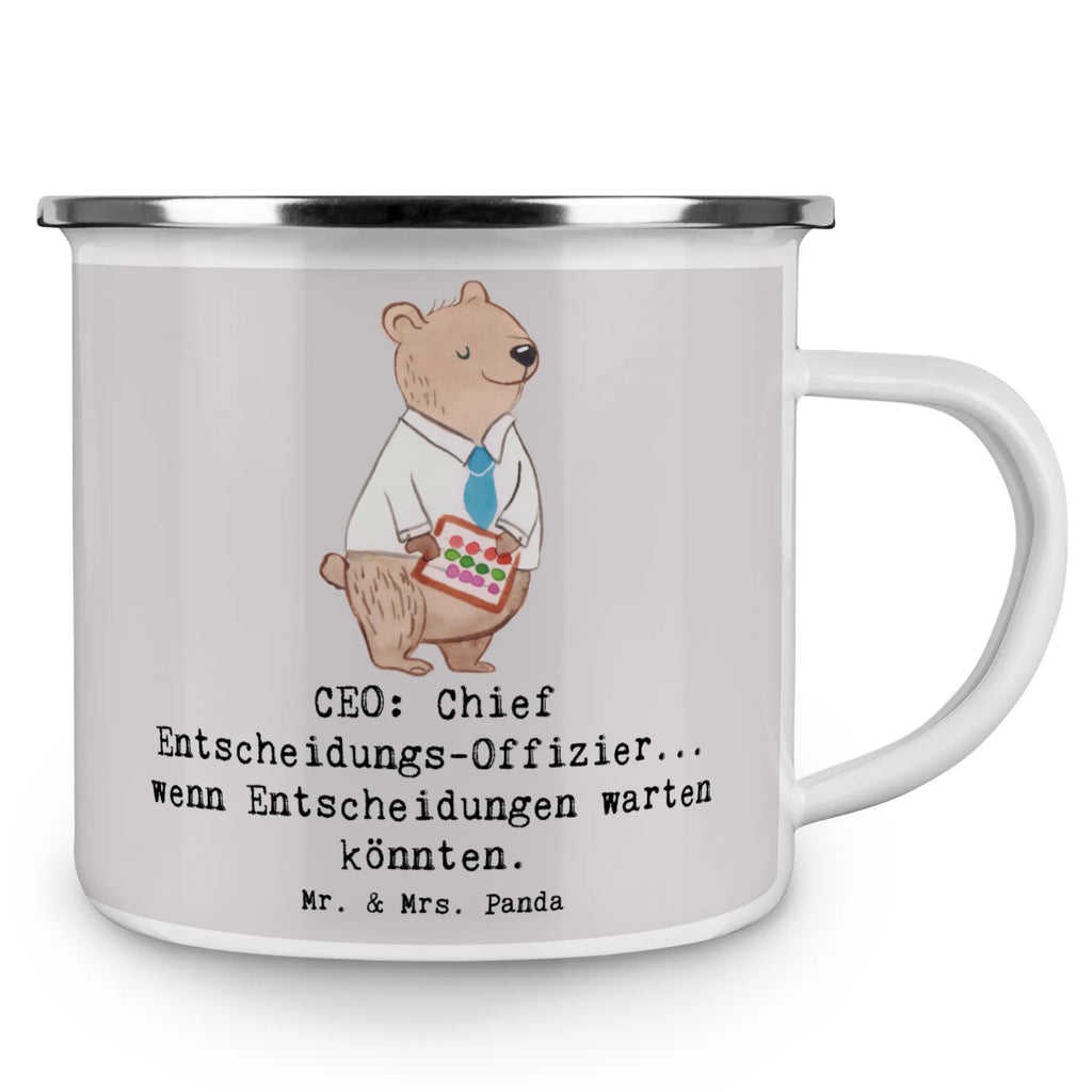 Enamel camping mug CEO: Chief Entscheidungs-Offizier... wenn Entscheidungen warten könnten. Trinkbecher, Metalltasse, Camping Becher Edelstahl, Emaille Campingbecher, Campingtassen, Camping Tassen Emaille, Camping Tassen, Outdoor Becher, Camping Tasse Metall, Emaille Tasse Camping, Metalltasse für Camping, Emaille Becher Camping, Blechtassen, Campingbecher, Emaille Becher, Tasse Camping, Emaille Tassen, Campingtasse, Emaille Tasse, Kaffee Blechtasse, Emailletasse, Emaille Trinkbecher, Outdoor Tasse, Tasse Emaille, Metall Tasse, Camping Tasse Emaille, Edelstahl Trinkbecher, Blechtasse, Blechtasse Outdoor, Camping Becher, Beruf, Ausbildung, Jubiläum, Abschied, Rente, Kollege, Kollegin, Geschenk, Schenken, Arbeitskollege, Mitarbeiter, Firma, Danke, Dankeschön