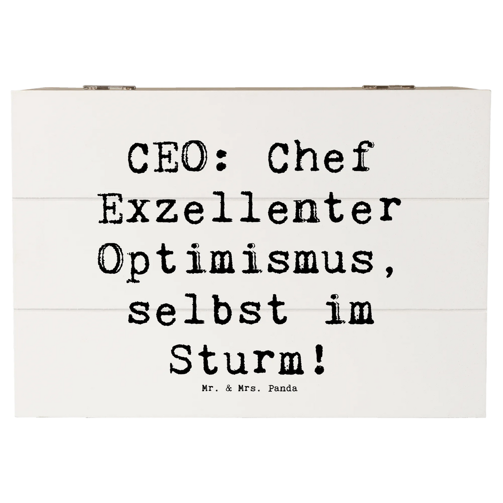 Wooden chest Saying CEO: Chef Exzellenter Optimismus, selbst im Sturm! Erinnerungskiste, Erinnerungsbox, XXL, Aufbewahrungsbox, Kiste, Dekokiste, Truhe, Schatulle, Schatzkiste, Geschenkbox, Holzkiste, Geschenkdose, Beruf, Ausbildung, Jubiläum, Abschied, Rente, Kollege, Kollegin, Geschenk, Schenken, Arbeitskollege, Mitarbeiter, Firma, Danke, Dankeschön