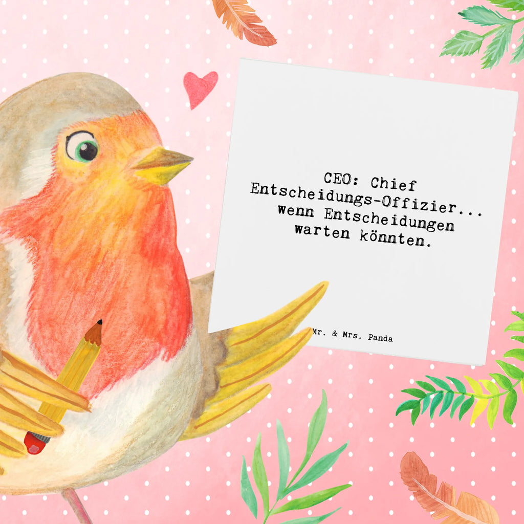 Deluxe Karte Spruch CEO Entscheidungen Glückwunschkarte, Einladungskarte, Hochwertige Grußkarte, Karte, Hochzeitskarte, Grußkarte, Klappkarte, Hochwertige Klappkarte, Geburtstagskarte, Beruf, Ausbildung, Jubiläum, Abschied, Rente, Kollege, Kollegin, Geschenk, Schenken, Arbeitskollege, Mitarbeiter, Firma, Danke, Dankeschön