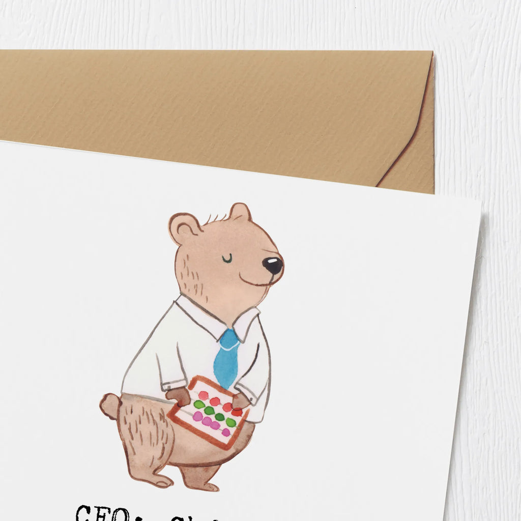 Deluxe Card CEO: Chief Entscheidungs-Offizier... wenn Entscheidungen warten könnten. Karte, Einladungskarte, Grußkarte, Hochzeitskarte, Glückwunschkarte, Geburtstagskarte, Hochwertige Grußkarte, Klappkarte, Hochwertige Klappkarte, Beruf, Ausbildung, Jubiläum, Abschied, Rente, Kollege, Kollegin, Geschenk, Schenken, Arbeitskollege, Mitarbeiter, Firma, Danke, Dankeschön