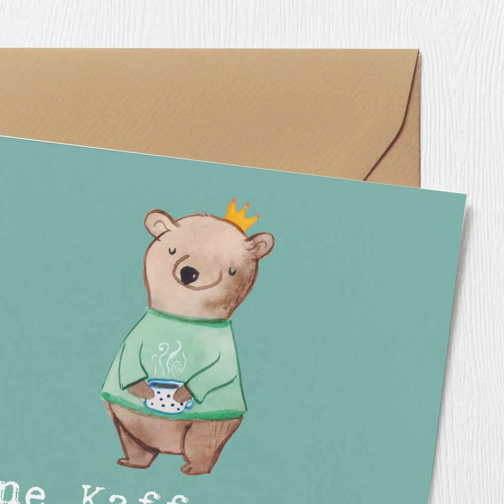 Deluxe Card Ohne Kaffee kein CEO - Ohne CEO kein Chaos. Hochwertige Grußkarte, Klappkarte, Geburtstagskarte, Glückwunschkarte, Einladungskarte, Karte, Grußkarte, Hochwertige Klappkarte, Hochzeitskarte, Beruf, Ausbildung, Jubiläum, Abschied, Rente, Kollege, Kollegin, Geschenk, Schenken, Arbeitskollege, Mitarbeiter, Firma, Danke, Dankeschön