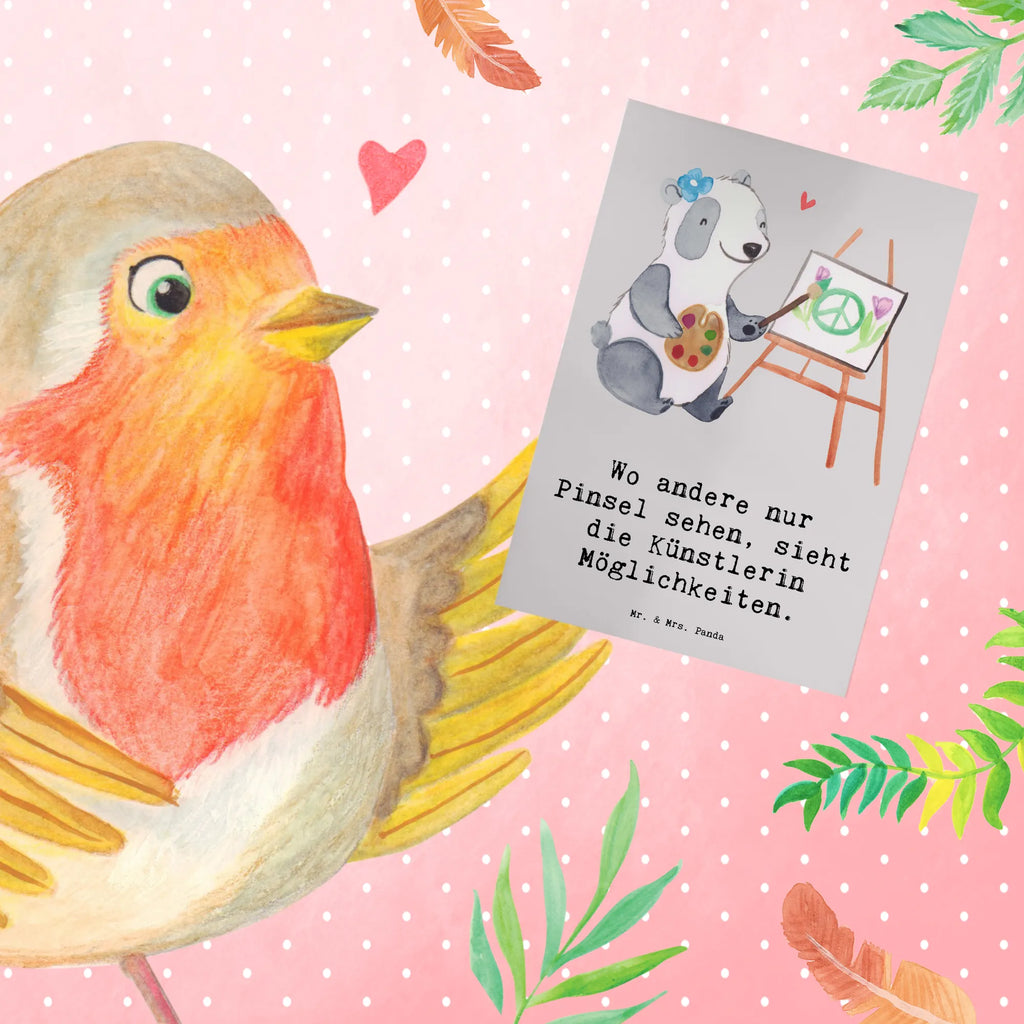 Greetings card Wo andere nur Pinsel sehen, sieht die Künstlerin Möglichkeiten. kommunionskarte, spruchkarte, weihnachtskarten, neujahrskarte, hochzeitskarten, Grußkarte, einladungskarten, doppelkarte, osterkarte, Grußkarten, dankeskarten, Motivkarte, Klappkarte, firmungskarte, osterkarten, glückwunschkarten, valentinstagskarte, Glückwunschkarte, genesungskarte, Beileidskarte, abiturkarte, jubiläumskarte, babykarte, faltkarte, vatertagskarte, Geschenk, Schenken, Jubiläum, Danke, Dankeschön, Beruf, Ausbildung, Abschied, Rente, Kollege, Kollegin, Arbeitskollege, Mitarbeiter, Firma