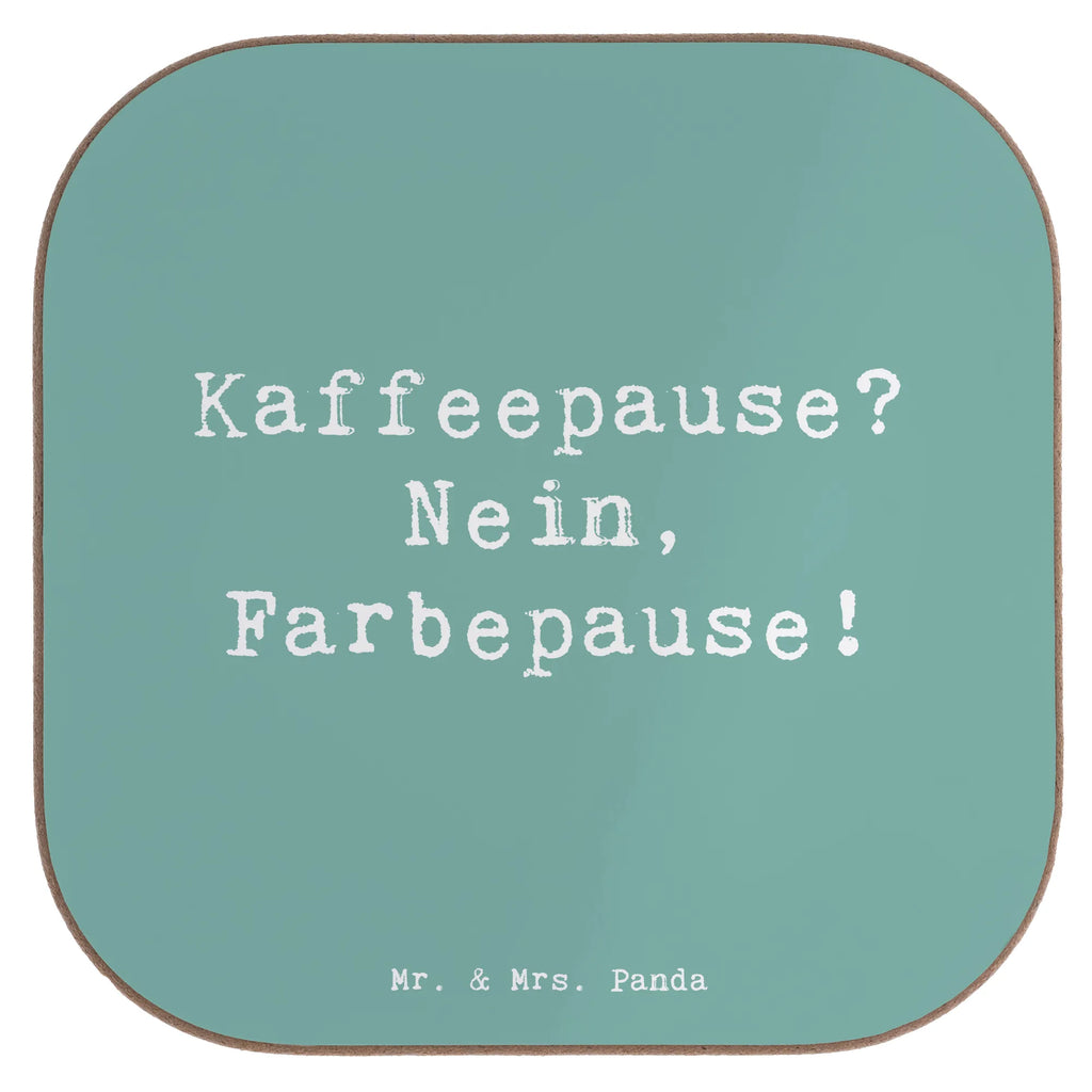 Square coaster Saying Kaffeepause? Nein, Farbepause! Untersetzer, Bierdeckel, Glasuntersetzer, Untersetzer Gläser, Getränkeuntersetzer, Untersetzer aus Holz, Untersetzer für Gläser, Korkuntersetzer, Untersetzer Holz, Holzuntersetzer, Tassen Untersetzer, Untersetzer Design, Beruf, Ausbildung, Jubiläum, Abschied, Rente, Kollege, Kollegin, Geschenk, Schenken, Arbeitskollege, Mitarbeiter, Firma, Danke, Dankeschön