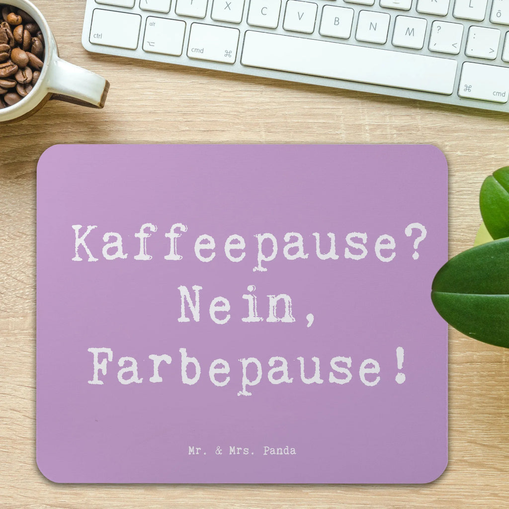 Mouse mat Saying Kaffeepause? Nein, Farbepause! Computer zubehör, Mauspad Büro, Mousepad, Mauspad, PC Zubehör, Einzigartiges Mauspad, Mausunterlage, Designer Mauspad, Arbeitszimmer, Büroausstattung, Beruf, Ausbildung, Jubiläum, Abschied, Rente, Kollege, Kollegin, Geschenk, Schenken, Arbeitskollege, Mitarbeiter, Firma, Danke, Dankeschön