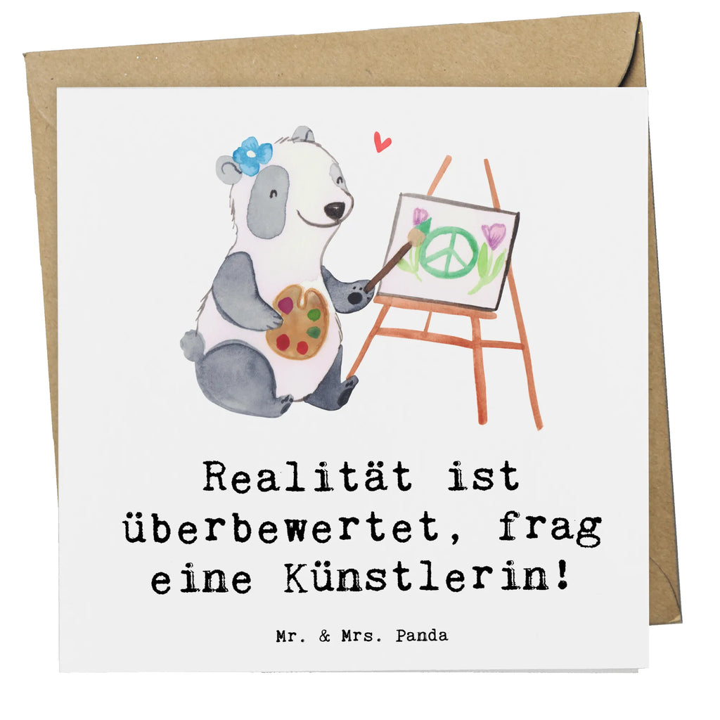 Deluxe Card Realität ist überbewertet, frag eine Künstlerin! Einladungskarte, Glückwunschkarte, Geburtstagskarte, Karte, Hochwertige Klappkarte, Grußkarte, Klappkarte, Hochwertige Grußkarte, Hochzeitskarte, Beruf, Ausbildung, Jubiläum, Abschied, Rente, Kollege, Kollegin, Geschenk, Schenken, Arbeitskollege, Mitarbeiter, Firma, Danke, Dankeschön
