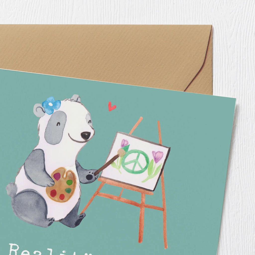 Deluxe Card Realität ist überbewertet, frag eine Künstlerin! Einladungskarte, Glückwunschkarte, Geburtstagskarte, Karte, Hochwertige Klappkarte, Grußkarte, Klappkarte, Hochwertige Grußkarte, Hochzeitskarte, Beruf, Ausbildung, Jubiläum, Abschied, Rente, Kollege, Kollegin, Geschenk, Schenken, Arbeitskollege, Mitarbeiter, Firma, Danke, Dankeschön