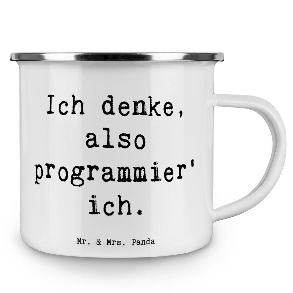 Enamel camping mug Saying Ich denke, also programmier' ich. Trinkbecher, Emaille Tasse, Outdoor Tasse, Camping Tasse Emaille, Tasse Emaille, Blechtassen, Camping Tassen Emaille, Camping Becher Edelstahl, Emaille Becher, Blechtasse Outdoor, Campingtasse, Camping Tassen, Camping Becher, Metalltasse für Camping, Emaille Tassen, Emaille Tasse Camping, Emaille Campingbecher, Edelstahl Trinkbecher, Tasse Camping, Blechtasse, Outdoor Becher, Campingtassen, Campingbecher, Emailletasse, Camping Tasse Metall, Emaille Trinkbecher, Metall Tasse, Kaffee Blechtasse, Metalltasse, Emaille Becher Camping, Beruf, Ausbildung, Jubiläum, Abschied, Rente, Kollege, Kollegin, Geschenk, Schenken, Arbeitskollege, Mitarbeiter, Firma, Danke, Dankeschön