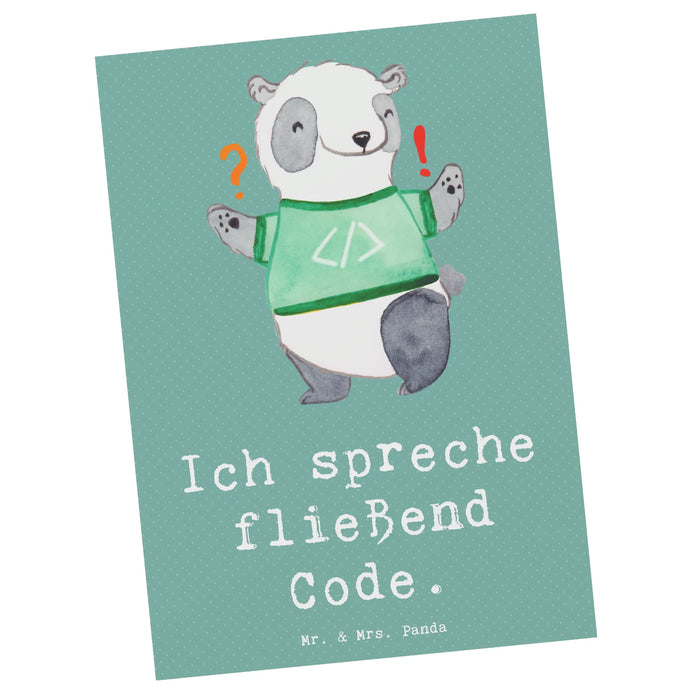 Postkarte Code Meister