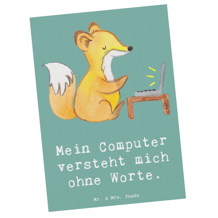 Postkarte Verständnisvoller Softwareentwickler