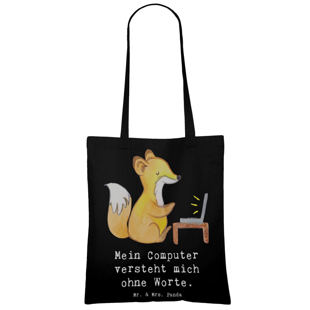 Tote bag Mein Computer versteht mich ohne Worte. Beutel, Schultertasche, Stofftasche, Strandtasche, Jutebeutel, Laptoptasche, Badetasche, Jutetasche, Einkaufstasche, Tragetasche, Tasche, Stoffbeutel, Shopper, Einkaufstüte, Umhängetasche, Beuteltasche, Beruf, Ausbildung, Jubiläum, Abschied, Rente, Kollege, Kollegin, Geschenk, Schenken, Arbeitskollege, Mitarbeiter, Firma, Danke, Dankeschön