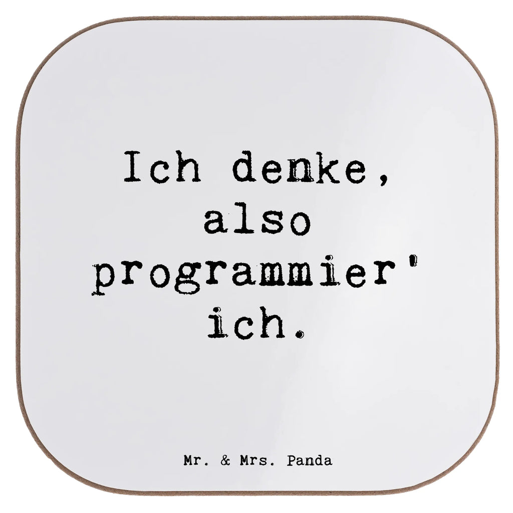 Square coaster Saying Ich denke, also programmier' ich. Glasuntersetzer, Untersetzer aus Holz, Untersetzer Gläser, Korkuntersetzer, Untersetzer Design, Untersetzer für Gläser, Holzuntersetzer, Bierdeckel, Tassen Untersetzer, Untersetzer, Untersetzer Holz, Getränkeuntersetzer, Beruf, Ausbildung, Jubiläum, Abschied, Rente, Kollege, Kollegin, Geschenk, Schenken, Arbeitskollege, Mitarbeiter, Firma, Danke, Dankeschön