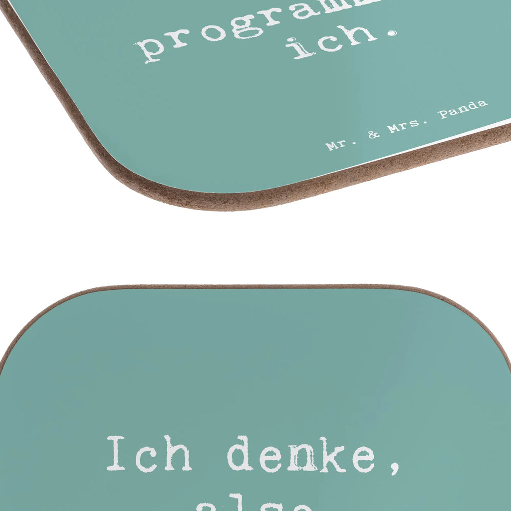 Square coaster Saying Ich denke, also programmier' ich. Glasuntersetzer, Untersetzer aus Holz, Untersetzer Gläser, Korkuntersetzer, Untersetzer Design, Untersetzer für Gläser, Holzuntersetzer, Bierdeckel, Tassen Untersetzer, Untersetzer, Untersetzer Holz, Getränkeuntersetzer, Beruf, Ausbildung, Jubiläum, Abschied, Rente, Kollege, Kollegin, Geschenk, Schenken, Arbeitskollege, Mitarbeiter, Firma, Danke, Dankeschön