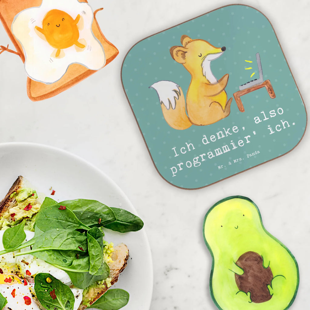 Square coaster Ich denke, also programmier' ich. Tassen Untersetzer, Untersetzer Holz, Glasuntersetzer, Untersetzer, Untersetzer für Gläser, Untersetzer Gläser, Holzuntersetzer, Untersetzer Design, Korkuntersetzer, Bierdeckel, Untersetzer aus Holz, Getränkeuntersetzer, Beruf, Ausbildung, Jubiläum, Abschied, Rente, Kollege, Kollegin, Geschenk, Schenken, Arbeitskollege, Mitarbeiter, Firma, Danke, Dankeschön