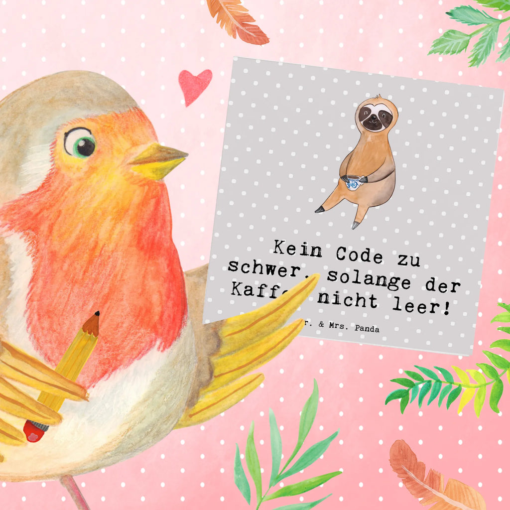 Deluxe Card Kein Code zu schwer, solange der Kaffee nicht leer! Karte, Hochwertige Grußkarte, Einladungskarte, Hochwertige Klappkarte, Glückwunschkarte, Grußkarte, Hochzeitskarte, Klappkarte, Geburtstagskarte, Beruf, Ausbildung, Jubiläum, Abschied, Rente, Kollege, Kollegin, Geschenk, Schenken, Arbeitskollege, Mitarbeiter, Firma, Danke, Dankeschön