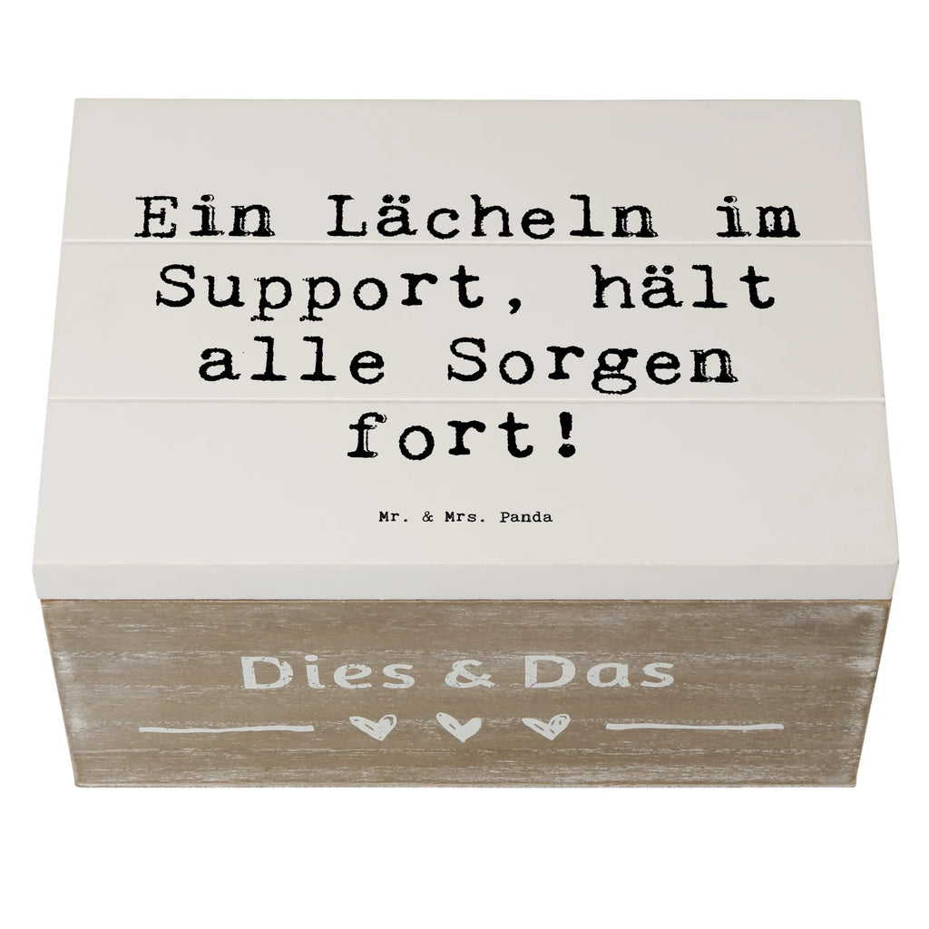 Wooden chest Saying Ein Lächeln im Support, hält alle Sorgen fort! Geschenkdose, Schatzkiste, XXL, Geschenkbox, Holzkiste, Truhe, Erinnerungskiste, Kiste, Schatulle, Erinnerungsbox, Dekokiste, Aufbewahrungsbox, Beruf, Ausbildung, Jubiläum, Abschied, Rente, Kollege, Kollegin, Geschenk, Schenken, Arbeitskollege, Mitarbeiter, Firma, Danke, Dankeschön
