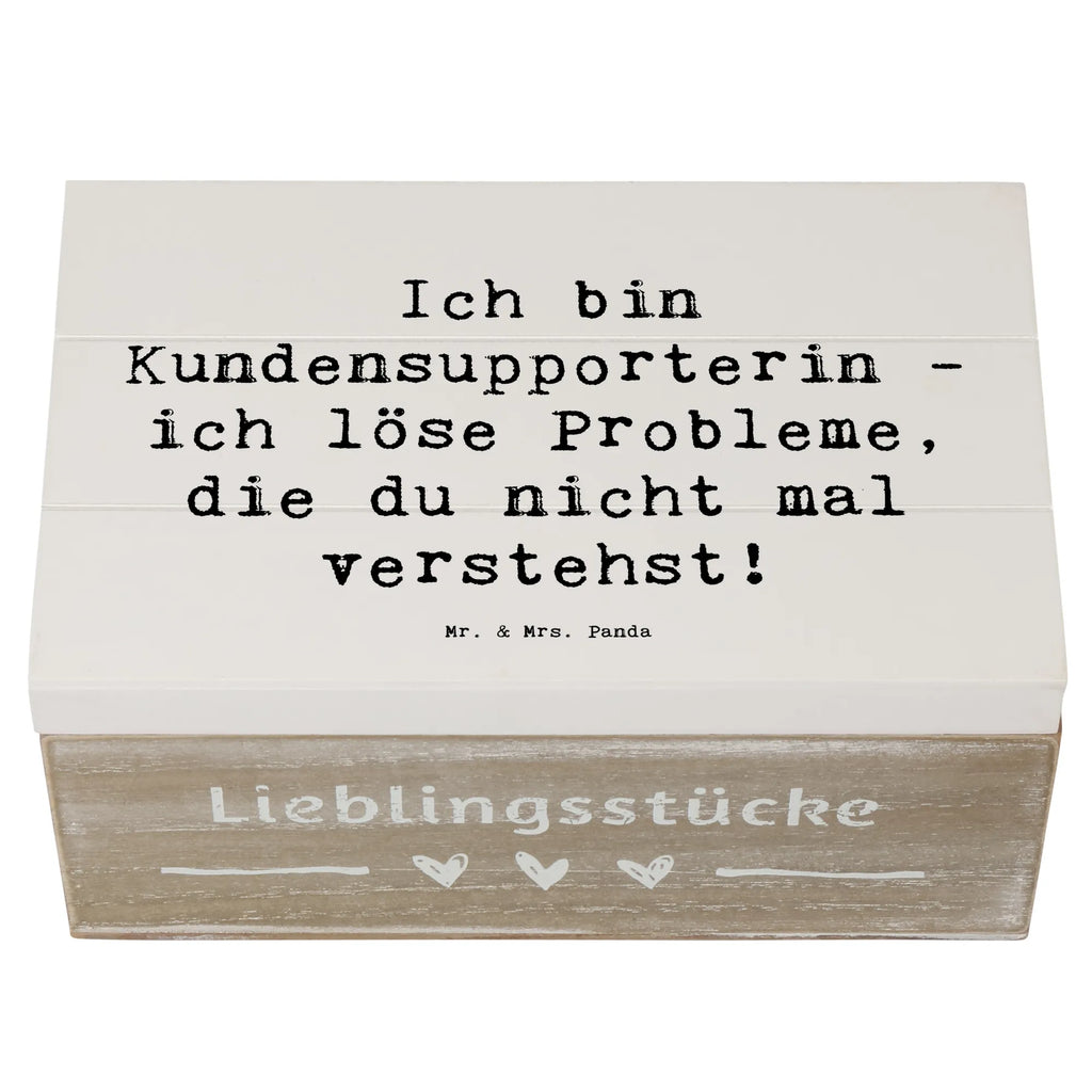 Wooden chest Saying Ich bin Kundensupporterin - ich löse Probleme, die du nicht mal verstehst! Erinnerungskiste, Holzkiste, Geschenkbox, Truhe, Erinnerungsbox, Kiste, Dekokiste, XXL, Geschenkdose, Aufbewahrungsbox, Schatulle, Schatzkiste, Beruf, Ausbildung, Jubiläum, Abschied, Rente, Kollege, Kollegin, Geschenk, Schenken, Arbeitskollege, Mitarbeiter, Firma, Danke, Dankeschön