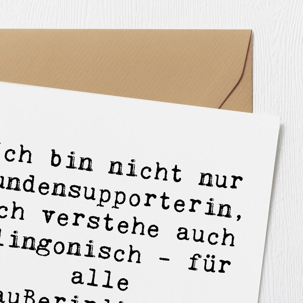 Deluxe Card Saying Ich bin nicht nur Kundensupporterin, ich verstehe auch Klingonisch - für alle außerirdischen Probleme! Karte, Grußkarte, Klappkarte, Einladungskarte, Glückwunschkarte, Hochzeitskarte, Geburtstagskarte, Hochwertige Grußkarte, Hochwertige Klappkarte, Beruf, Ausbildung, Jubiläum, Abschied, Rente, Kollege, Kollegin, Geschenk, Schenken, Arbeitskollege, Mitarbeiter, Firma, Danke, Dankeschön