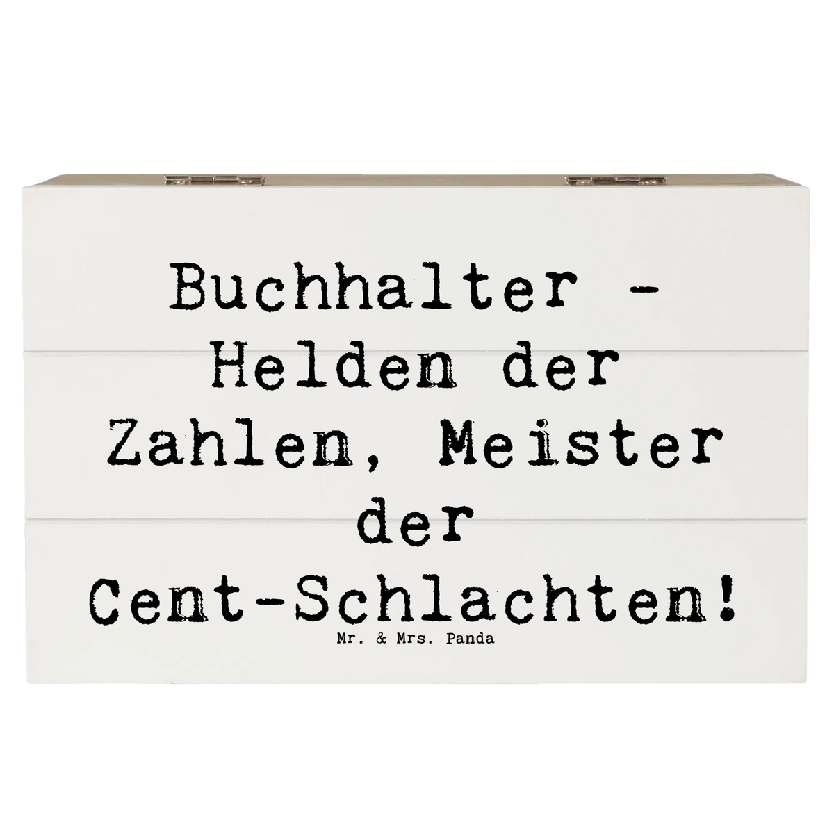 Wooden chest Saying Buchhalter - Helden der Zahlen, Meister der Cent-Schlachten! promotion, best, gift idea, gift, farewell gift, job start, passing exam, sayings, anniversary, profession, retirement
