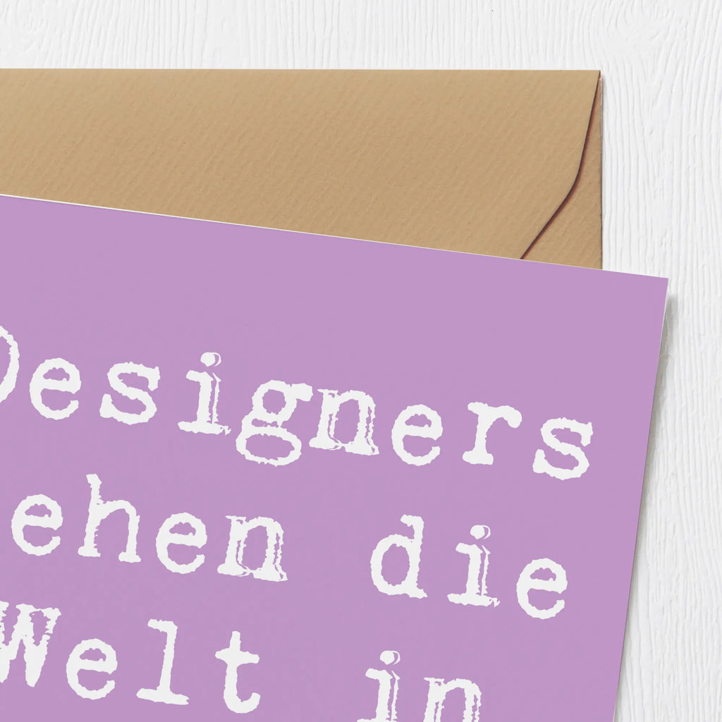 Deluxe Card Saying Designers sehen die Welt in CMYK! Glückwunschkarte, Hochzeitskarte, Grußkarte, Klappkarte, Hochwertige Grußkarte, Karte, Geburtstagskarte, Hochwertige Klappkarte, Einladungskarte, Beruf, Ausbildung, Jubiläum, Abschied, Rente, Kollege, Kollegin, Geschenk, Schenken, Arbeitskollege, Mitarbeiter, Firma, Danke, Dankeschön