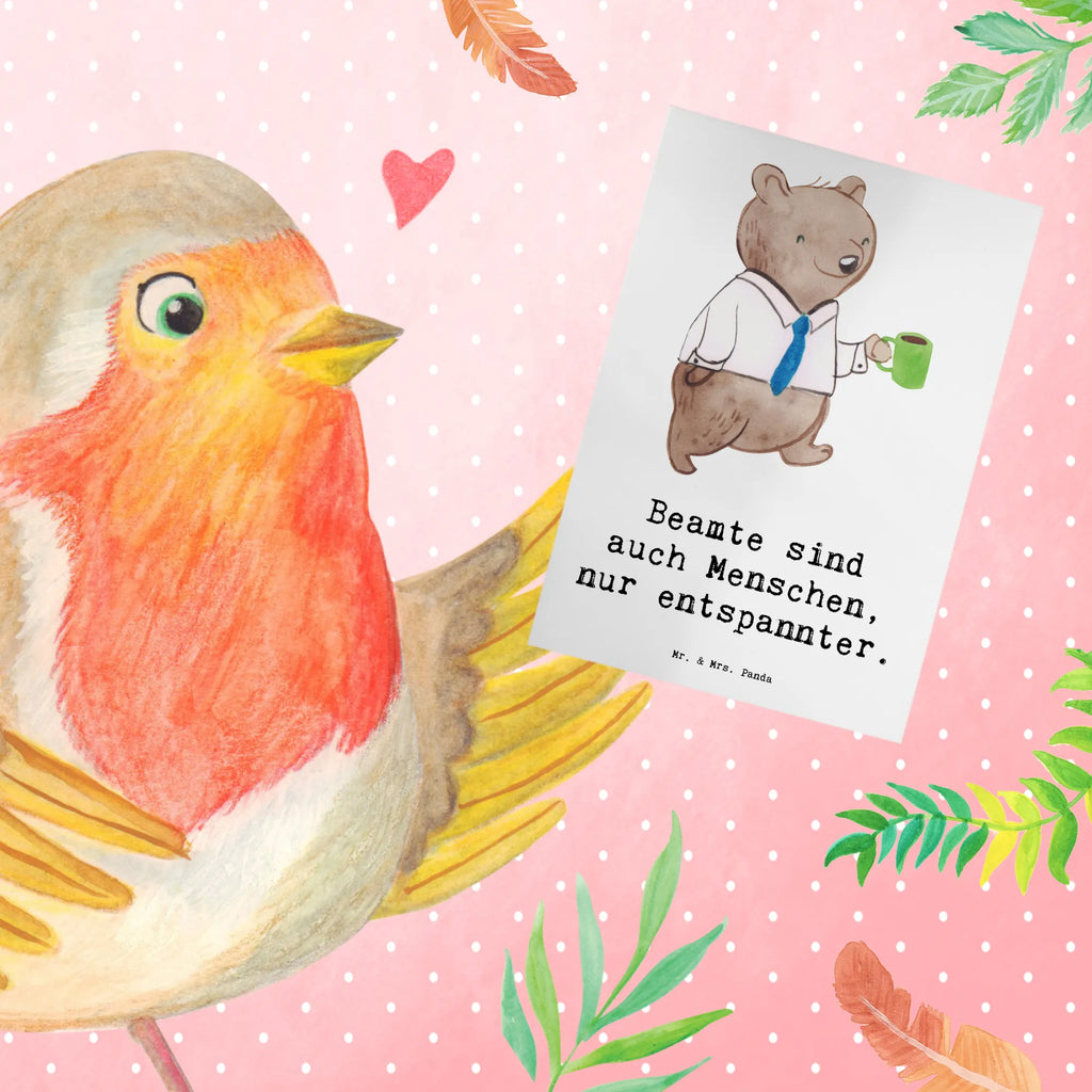 Greetings card Beamte sind auch Menschen, nur entspannter. Hochzeitskarte, Grußkarte, Karte, Glückwunschkarte, Geburtstagskarte, Ansichtskarten, Einladungskarte, Klappkarte, Beruf, Ausbildung, Jubiläum, Abschied, Rente, Kollege, Kollegin, Geschenk, Schenken, Arbeitskollege, Mitarbeiter, Firma, Danke, Dankeschön