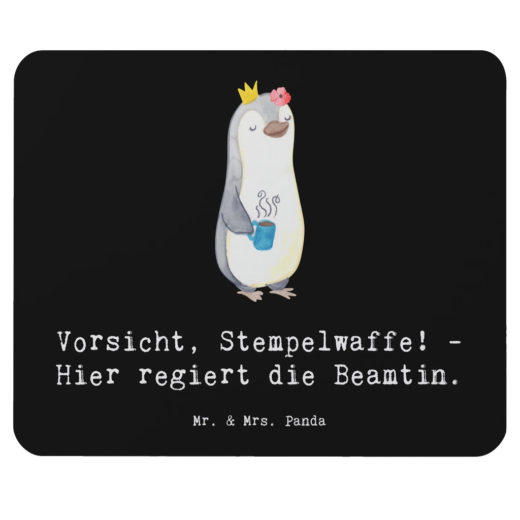 Mouse mat Vorsicht, Stempelwaffe! - Hier regiert die Beamtin. Mousepad, Arbeitszimmer, Einzigartiges Mauspad, Mauspad Büro, Büroausstattung, PC Zubehör, Mausunterlage, Mauspad, Designer Mauspad, Computer zubehör, Beruf, Ausbildung, Jubiläum, Abschied, Rente, Kollege, Kollegin, Geschenk, Schenken, Arbeitskollege, Mitarbeiter, Firma, Danke, Dankeschön