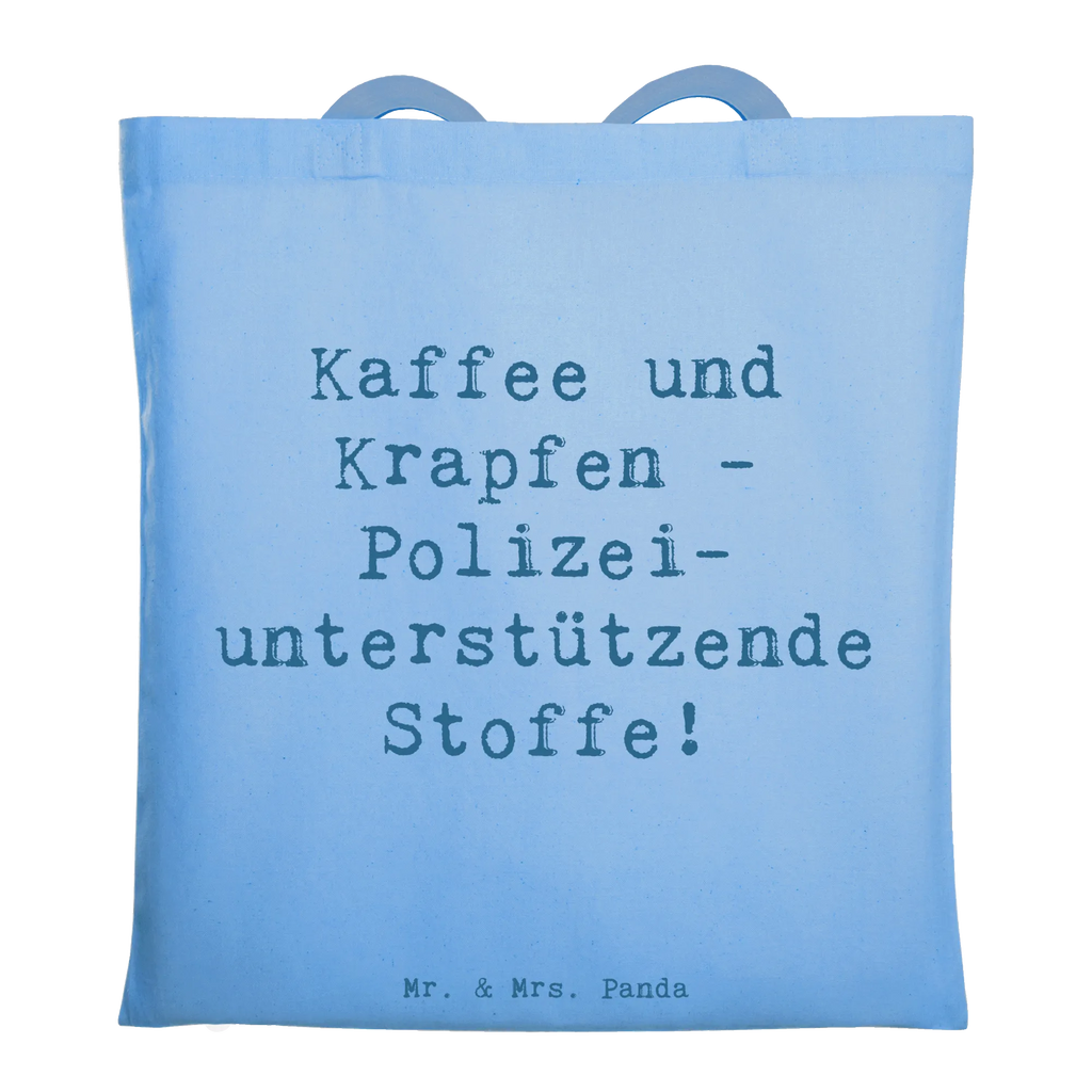 Tote bag Saying Kaffee und Krapfen - Polizei-unterstützende Stoffe! Badetasche, Einkaufstasche, Laptoptasche, Tasche, Tragetasche, Stoffbeutel, Umhängetasche, Stofftasche, Beuteltasche, Jutebeutel, Schultertasche, Jutetasche, Shopper, Strandtasche, Beutel, Einkaufstüte, Beruf, Ausbildung, Jubiläum, Abschied, Rente, Kollege, Kollegin, Geschenk, Schenken, Arbeitskollege, Mitarbeiter, Firma, Danke, Dankeschön