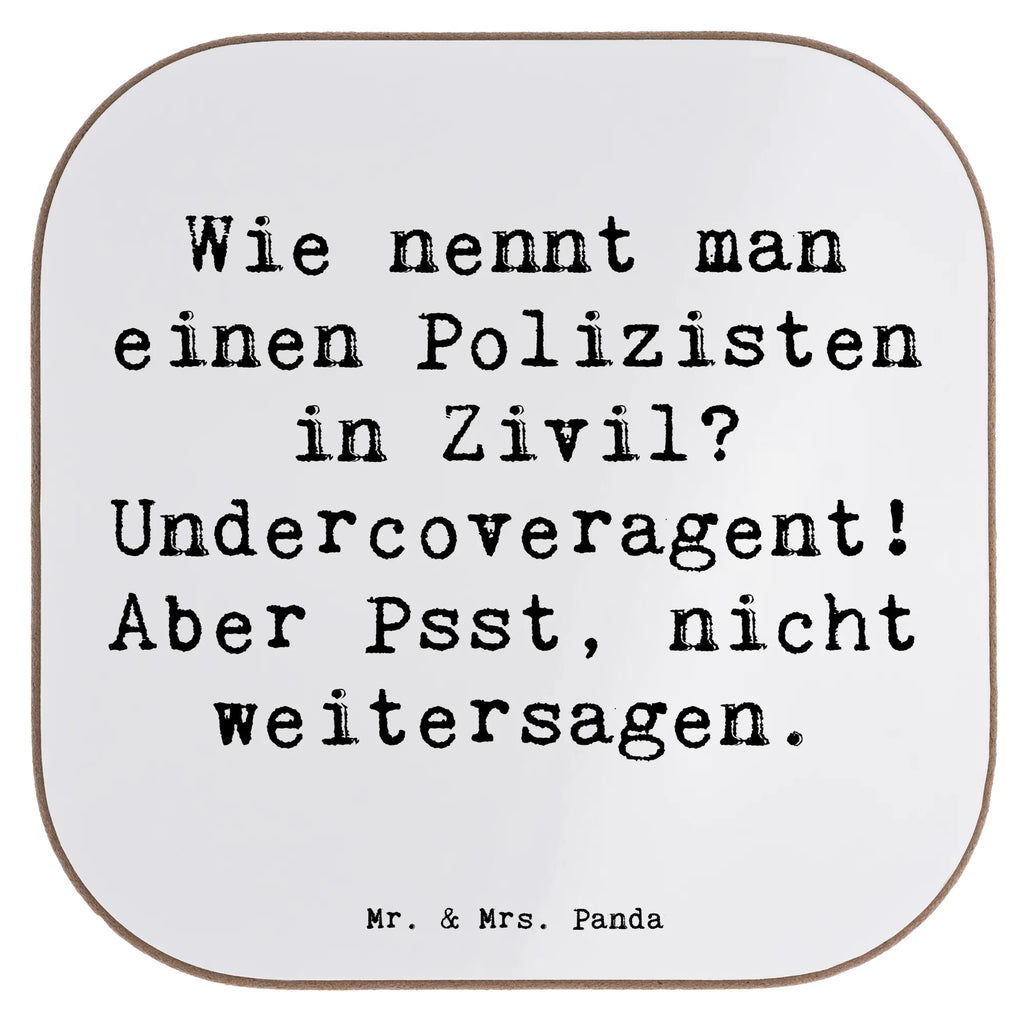 Square coaster Saying Wie nennt man einen Polizisten in Zivil? Undercoveragent! Aber Psst, nicht weitersagen. Glasuntersetzer, Korkuntersetzer, Untersetzer, Bierdeckel, Tassen Untersetzer, Untersetzer Gläser, Getränkeuntersetzer, Holzuntersetzer, Untersetzer für Gläser, Untersetzer Design, Untersetzer Holz, Untersetzer aus Holz, Beruf, Ausbildung, Jubiläum, Abschied, Rente, Kollege, Kollegin, Geschenk, Schenken, Arbeitskollege, Mitarbeiter, Firma, Danke, Dankeschön