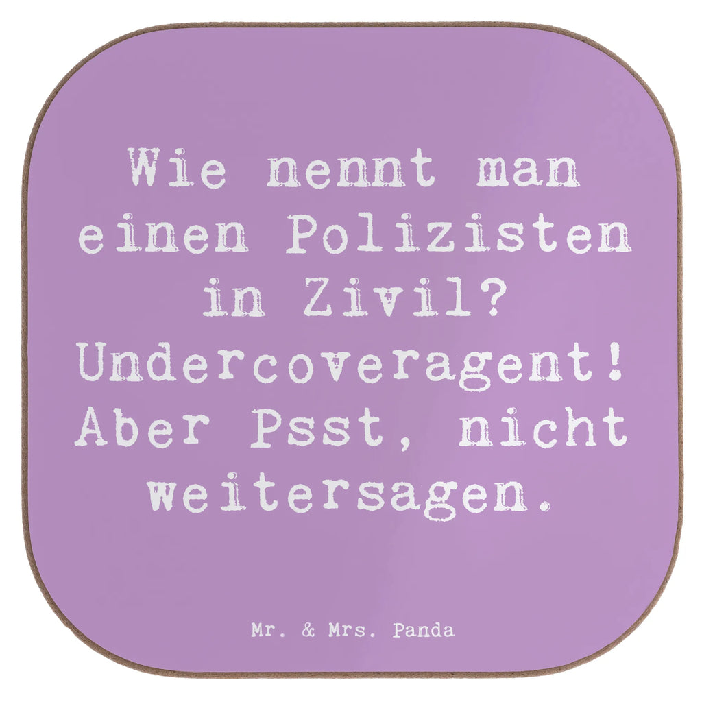 Square coaster Saying Wie nennt man einen Polizisten in Zivil? Undercoveragent! Aber Psst, nicht weitersagen. Glasuntersetzer, Korkuntersetzer, Untersetzer, Bierdeckel, Tassen Untersetzer, Untersetzer Gläser, Getränkeuntersetzer, Holzuntersetzer, Untersetzer für Gläser, Untersetzer Design, Untersetzer Holz, Untersetzer aus Holz, Beruf, Ausbildung, Jubiläum, Abschied, Rente, Kollege, Kollegin, Geschenk, Schenken, Arbeitskollege, Mitarbeiter, Firma, Danke, Dankeschön