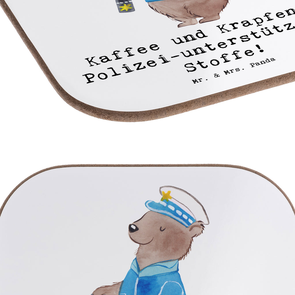 Square coaster Kaffee und Krapfen - Polizei-unterstützende Stoffe! Untersetzer, Bierdeckel, Korkuntersetzer, Untersetzer Gläser, Untersetzer Design, Holzuntersetzer, Glasuntersetzer, Untersetzer aus Holz, Untersetzer Holz, Tassen Untersetzer, Untersetzer für Gläser, Getränkeuntersetzer, Beruf, Ausbildung, Jubiläum, Abschied, Rente, Kollege, Kollegin, Geschenk, Schenken, Arbeitskollege, Mitarbeiter, Firma, Danke, Dankeschön