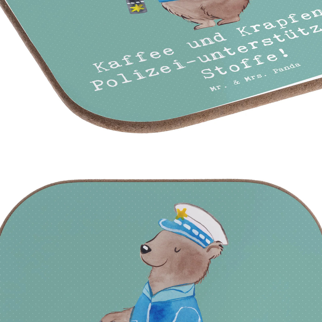 Square coaster Kaffee und Krapfen - Polizei-unterstützende Stoffe! Untersetzer, Bierdeckel, Korkuntersetzer, Untersetzer Gläser, Untersetzer Design, Holzuntersetzer, Glasuntersetzer, Untersetzer aus Holz, Untersetzer Holz, Tassen Untersetzer, Untersetzer für Gläser, Getränkeuntersetzer, Beruf, Ausbildung, Jubiläum, Abschied, Rente, Kollege, Kollegin, Geschenk, Schenken, Arbeitskollege, Mitarbeiter, Firma, Danke, Dankeschön