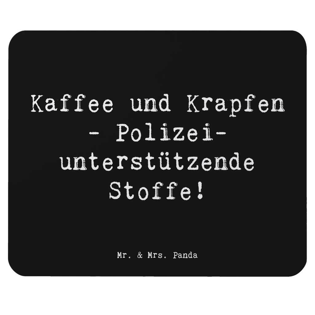 Mouse mat Saying Kaffee und Krapfen - Polizei-unterstützende Stoffe! PC Zubehör, Designer Mauspad, Einzigartiges Mauspad, Mousepad, Arbeitszimmer, Büroausstattung, Mauspad, Mauspad Büro, Mausunterlage, Computer zubehör, Beruf, Ausbildung, Jubiläum, Abschied, Rente, Kollege, Kollegin, Geschenk, Schenken, Arbeitskollege, Mitarbeiter, Firma, Danke, Dankeschön