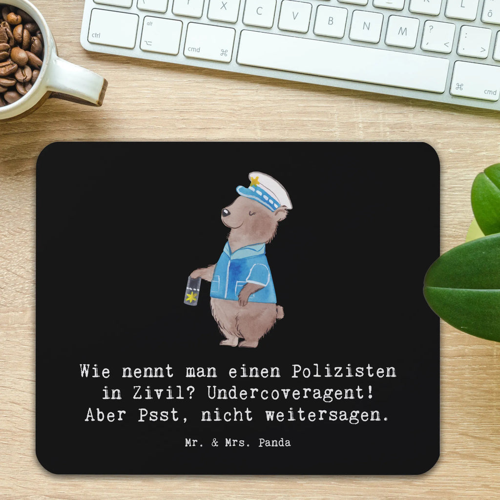 Mouse mat Wie nennt man einen Polizisten in Zivil? Undercoveragent! Aber Psst, nicht weitersagen. PC Zubehör, Mousepad, Mauspad, Computer zubehör, Einzigartiges Mauspad, Designer Mauspad, Büroausstattung, Mausunterlage, Mauspad Büro, Arbeitszimmer, Beruf, Ausbildung, Jubiläum, Abschied, Rente, Kollege, Kollegin, Geschenk, Schenken, Arbeitskollege, Mitarbeiter, Firma, Danke, Dankeschön